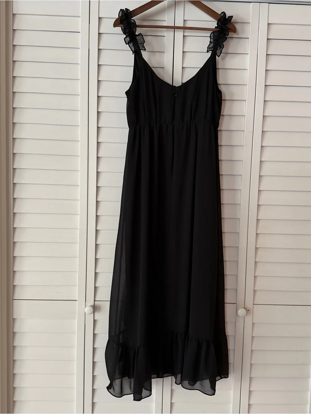 Madewell Petite Ruffle-Strap Wrap Dress - Size 4 - Picture 6 of 9
